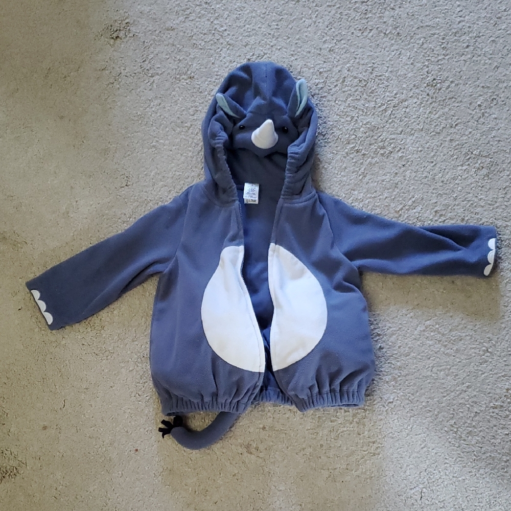 Carter's Soft Blue Baby Hoodie 18M